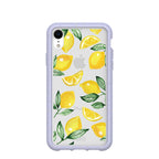 Clear Lemon Fizz iPhone XR Case With Lavender Ridge