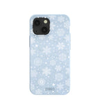 Powder Blue Let it Snow iPhone 13 Mini Case