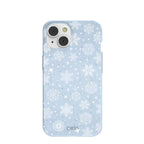 Powder Blue Let it Snow iPhone 14 Case