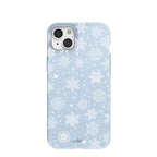 Powder Blue Let it Snow iPhone 15 Plus Case