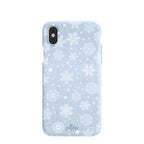 Powder Blue Let it Snow iPhone X Case