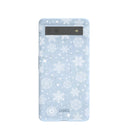 Coque bleu poudre Let it Snow pour Google Pixel 6a