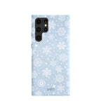 Powder Blue Let it Snow Samsung Galaxy S22 Ultra Case