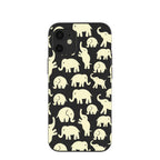 Black Little Elephants iPhone 12 Mini Case