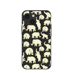 Black Little Elephants iPhone 13 Mini Case