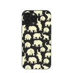 Black Little Elephants iPhone 13 Pro Max Case