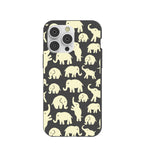 Black Little Elephants iPhone 14 Pro Max Case
