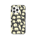 Black Little Elephants iPhone 14 Pro Case