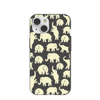 Black Little Elephants iPhone 14 Case