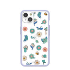 Clear Little Friends iPhone 14 Case With Lavender Ridge