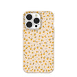 Coque iPhone 13 Pro Coquillage Petites Fleurs Jaunes