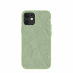 Sage Green Lushy Leaves iPhone 12/ iPhone 12 Pro Case