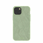Sage Green Lushy Leaves iPhone 13 Mini Case