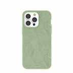Sage Green Lushy Leaves iPhone 14 Pro Max Case