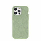 Sage Green Lushy Leaves iPhone 15 Pro Max Case