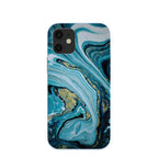 Powder Blue Marble iPhone 12 Mini Case