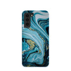 Powder Blue Marble Samsung Galaxy S21 Case