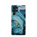 Powder Blue Marble Samsung Galaxy S22 Ultra Case