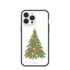 Clear Merry and Bright iPhone 13 Pro Max Case With Black Ridge