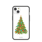 Clear Merry and Bright iPhone 14 Case With Black Ridge