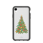 Clear Merry and Bright iPhone XR Case With Black Ridge