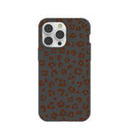 Black Midnight Leopard iPhone 14 Pro Max Case