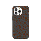 Black Midnight Leopard iPhone 14 Pro Case