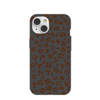 Black Midnight Leopard iPhone 14 Case