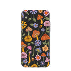 Black Midnight Shrooms iPhone X Case