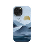 Powder Blue Misty Mountains iPhone 13 Pro Max Case