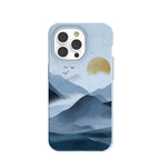 Powder Blue Misty Mountains iPhone 14 Pro Case