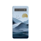 Powder Blue Misty Mountains Google Pixel 6a Case