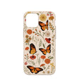 Coque iPhone 12 Mini motif papillon monarque coquillage