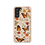 Seashell Monarch Butterfly Samsung Galaxy S21 Case