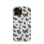 Powder Blue Monarchs in flight iPhone 11 Pro Case