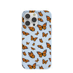 Powder Blue Monarchs in flight iPhone 14 Pro Max Case