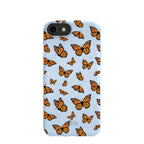 Powder Blue Monarchs in flight iPhone 6/6s/7/8/SE Case