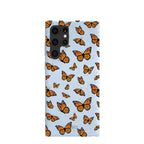 Powder Blue Monarchs in flight Samsung Galaxy S22 Ultra Case
