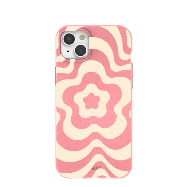Bubblegum Pink Morning Flower iPhone 15 Plus Case – Pela Case