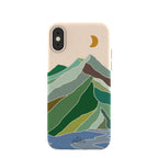 Seashell Mountain Sketch iPhone X Case