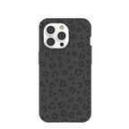 Black Night Leopard iPhone 14 Pro Case