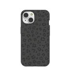 Black Night Leopard iPhone 14 Case