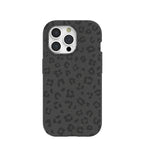 Black Night Leopard iPhone 15 Pro Case