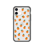 Clear Oranges iPhone 12/ iPhone 12 Pro Case With Black Ridge