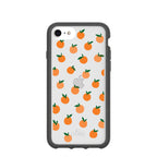 Clear Oranges iPhone 6/6s/7/8/SE Case With Black Ridge