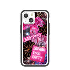 Clear Party Time iPhone 13 Mini Case With Black Ridge
