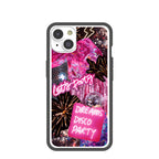 Clear Party Time iPhone 14 Case With Black Ridge