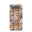 Coque Google Pixel 6a à motif de pivoines noires