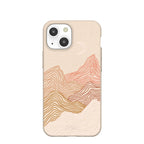 Seashell Pink Peaks iPhone 13 Mini Case