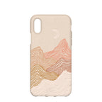 Seashell Pink Peaks iPhone X Case